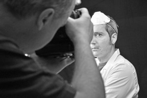 Daniele prof, che fotografa Sandro